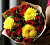 Букет с крупными хризантемами, альстромерией и розами